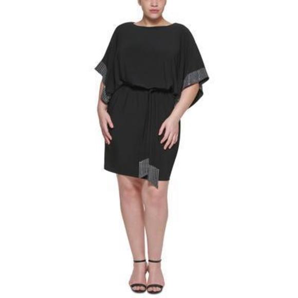 Jessica Howard Plus Size Black Dress - Knee Length - Size 22W - Work Dress - Picture 1 of 1